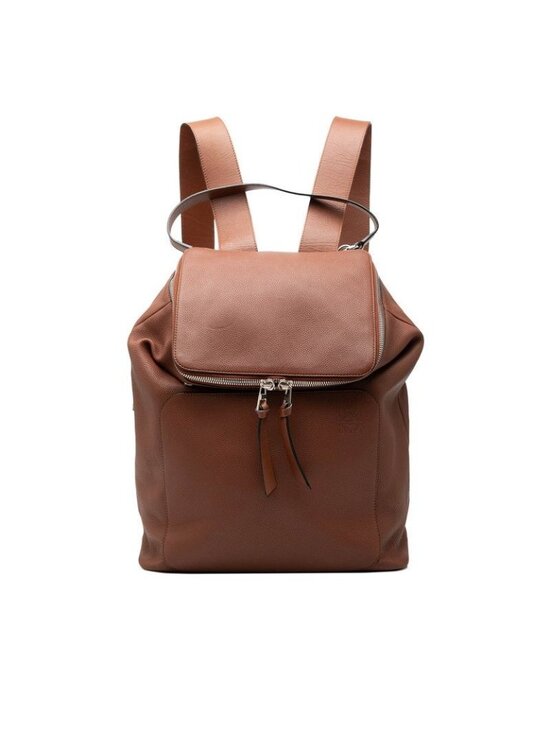 Loewe Anagram Goya Backpack Brown Leather